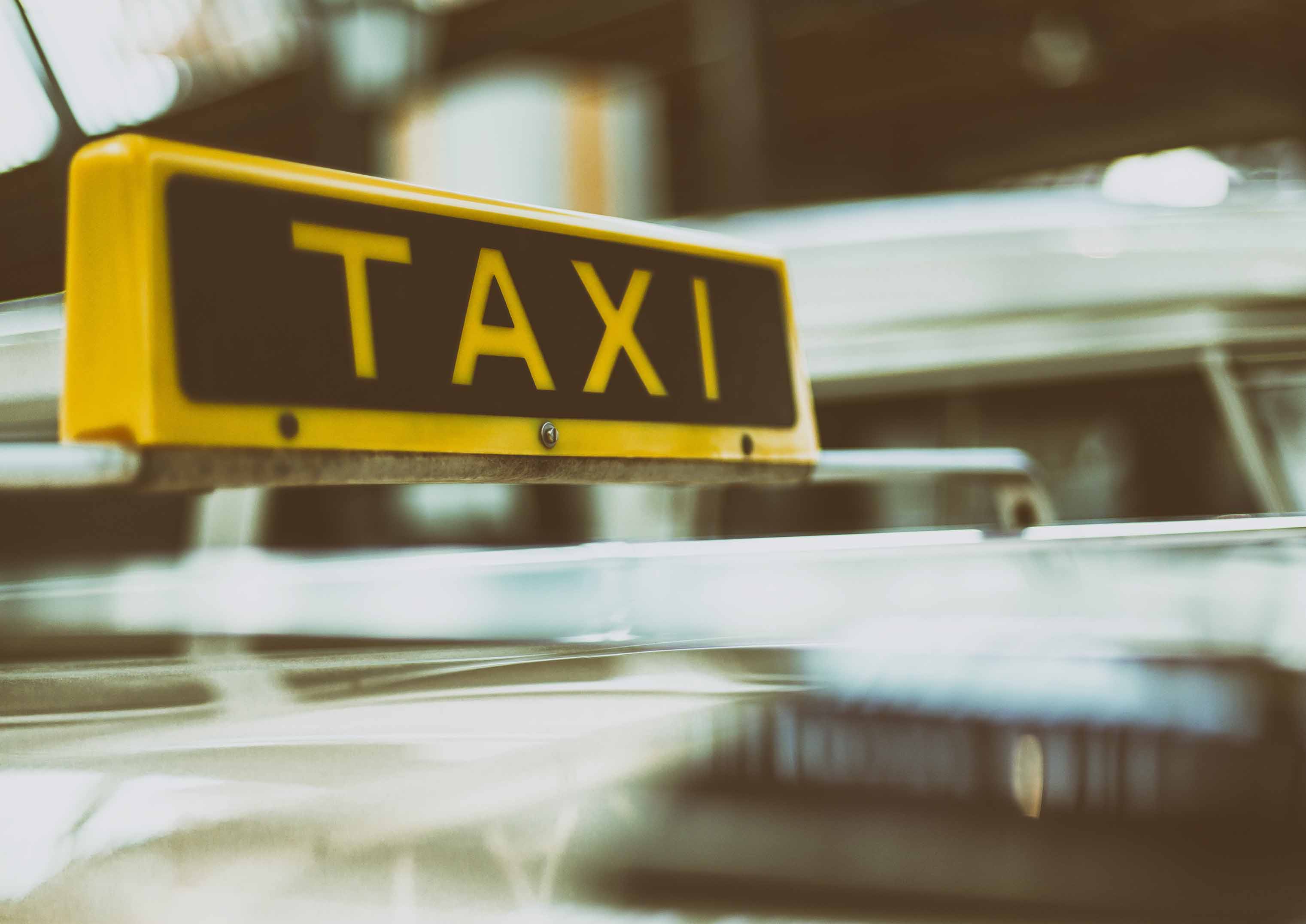 taxi sign